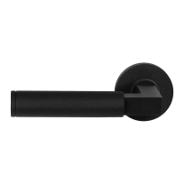 GPF8213.61-00L/R Kuri door handle on rose pointing left/ right 50x8mm