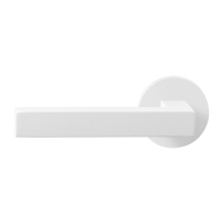 GPF8218.62-00L/R Zaki+ door handle on rose pointing left/ right 50x8mm