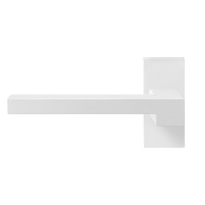 GPF8287.62-01L Raa door handle on rose pointing left, 70x32x10mm
