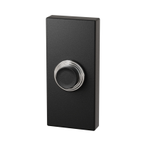 GPF8826.01 Doorbell rectangular 70x32x10mm black