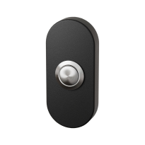 GPF8827.04 Doorbell oval 70x32x10 mm black