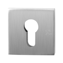 GPF9386.09 square security rose inside 54 mm SKG*** with cylinder pulling stainless steel brushed