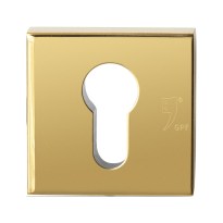 GPF9387.P3 square security rose inside 54 mm SKG*** with cylinder pulling pvd brass