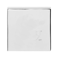 GPF9388.49 square security rose outside 54 mm SKG*** stainless steel polished