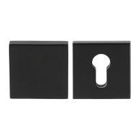 GPF9388.64 square security rose 54 mm SKG*** wrought iron black