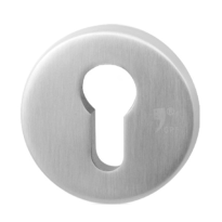 GPF9392.09 round security rose inside 54 mm SKG*** with cylinder pulling stainless steel brushed