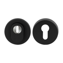 GPF9392.61 round security rose 54 mm SKG*** with cylinder pulling black