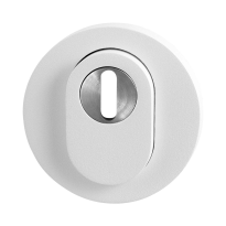 GPF9392.60 round security rose outside 54 mm SKG*** with cylinder pulling white