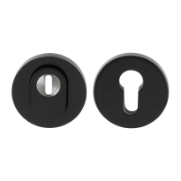 GPF9392.64 round security rose 54 mm SKG*** with cylinder pulling wrought iron black