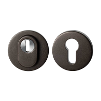 GPF9392.A1.S199 Dark blend round security rose with cylinder pulling protection, 54 mm