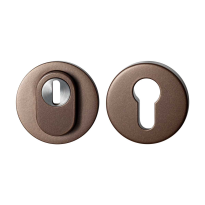 GPF9392.A2.S199 Bronze blend round security rose with cylinder pulling protection, 54 mm