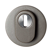 GPF9392.A3.O199 Mocca blend round security rose outside with cylinder pulling protection