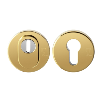 GPF9392.p3 round security rose 54 mm SKG*** with cylinder pulling pvd brass