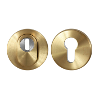 GPF9392.p4 round security rose 54 mm SKG*** with cylinder pulling pvd brass matt