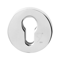 GPF9393.49 round security rose inside 54 mm SKG*** stainless steel polished