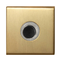 GPF9826.02P4 Doorbell square 50x50x8 mm PVD satin brass