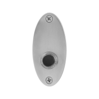 GPF9826.03 Doorbell oval 80x38x2 mm satin stainless steel