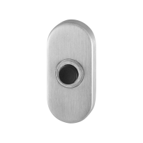 GPF9826.04 Doorbell oval 70x32x10 mm satin stainless steel