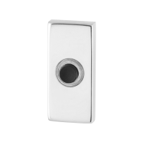 GPF9826.41 Doorbell rectangular 70x32x10 mm polished stainless steel