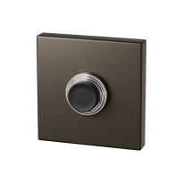 GPF9826.A1.1102 Square doorbell 50x50x8 mm Dark blend