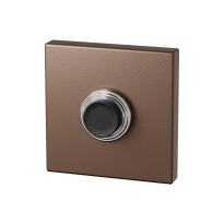 GPF9826.A2.1102 Square doorbell 50x50x8 mm Bronze blend