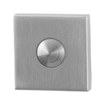 GPF9827.02 Doorbell square 50x50x8 mm satin stainless steel