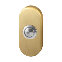 GPF9827.04P4 Doorbell oval 65x30x10 mm PVD satin brass
