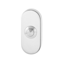 GPF9827.44 Doorbell oval 70x32x10 mm polished stainless steel