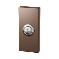 GPF9827.A2.1101 Doorbell rectangular 70x32x10 mm Bronze blend