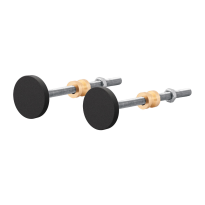 GPF9957.61EB black fastenings for one-sided mounting 