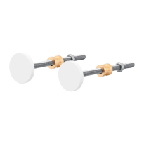 GPF9957.62EB white fastenings for one-sided mounting 