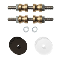GPF9969A1DB27 glass door fastenings for double-sided mounting Dark blend rose 27x2mm