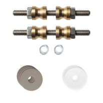 GPF9969A3DB22 glass door fastenings for double-sided mounting Mocca blend rose 22x2mm