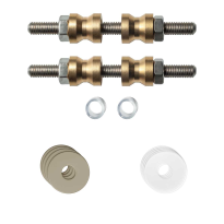 GPF9969A4DB glass door fastenings for double-sided mounting Champagne blend rose