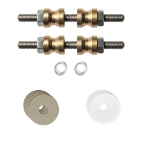 GPF9969A4DB22 glass door fastenings for double-sided mounting Champagne blend rose 22x2mm