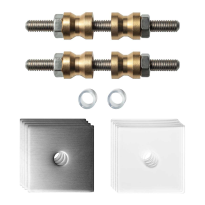 GPF997009DB32 glass door fastenings for double-sided mounting rose 32x32x2mm