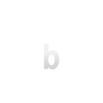 House number addition letter 'b' stainless steel satin, 156 mm