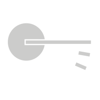 651/B keyhole escutcheon 51x12mm graphite 