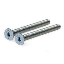 Galvanized steel bolt 2xM5