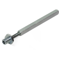 Adjustable excentric lever handle spindle 8x8x100mm plus M6x32mm on bolt M10x16/M6