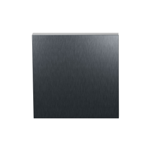 GPF199E blind rose 53x53x6,5 mm PVD anthracite