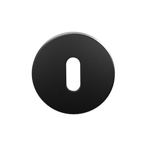 GPF199E keyhole escutcheon 53x6mm black uniform