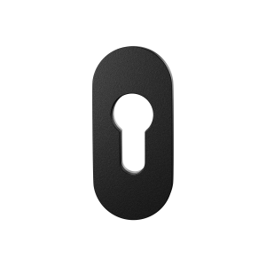 GPF9372.61 oval security rose inside 73x33x8mm with cylinder pulling black 