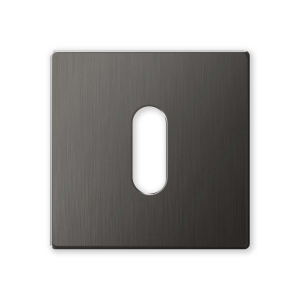 1291/B keyhole escutcheon 50x50x6mm graphite 