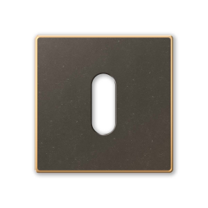 1291/B keyhole escutcheon 50x6mm imperial bronze