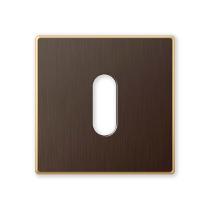 1291/B keyhole escutcheon 50x6mm mat bronze