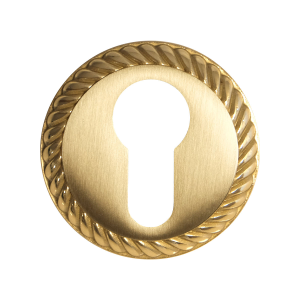 1351/BY cylinder rose 51x10mm satin brass