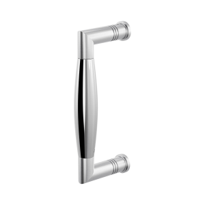 Door pull handle Ika satin stainless steel/polished stainless steel 207x63mm
