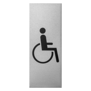 GPF0402.80.0003 pictogram 'Disabled' rectangular, 130x50x0,5 mm