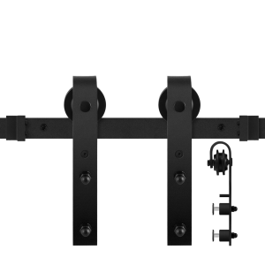 GPF0500.61G sliding door system Lanka black, for glass sliding doors